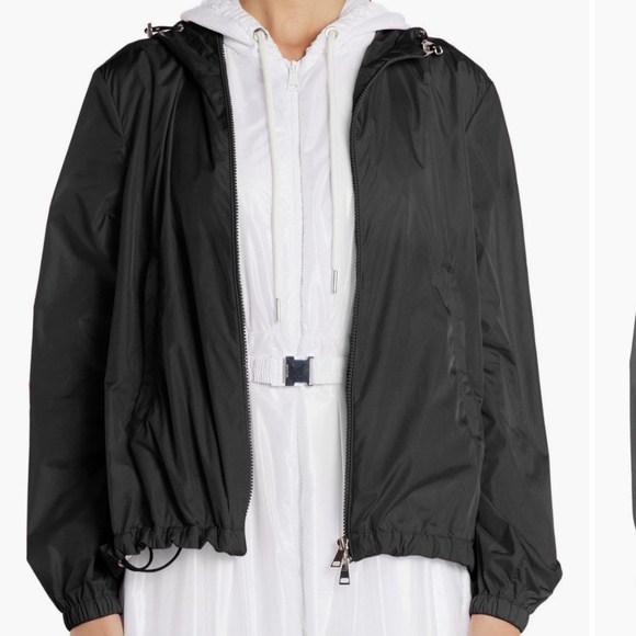 Moncler Boissard Hooded Nylon Rain Jacket, Moncler Size 2